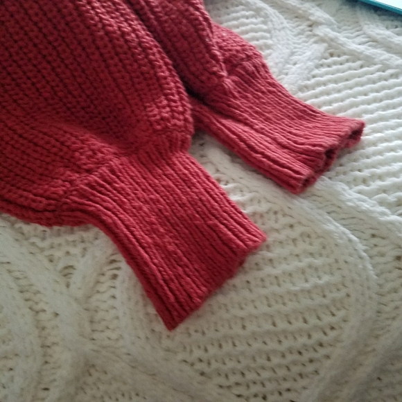 Madewell Red Balloon Sleeve Pullover Sweater - Picture 9 of 9